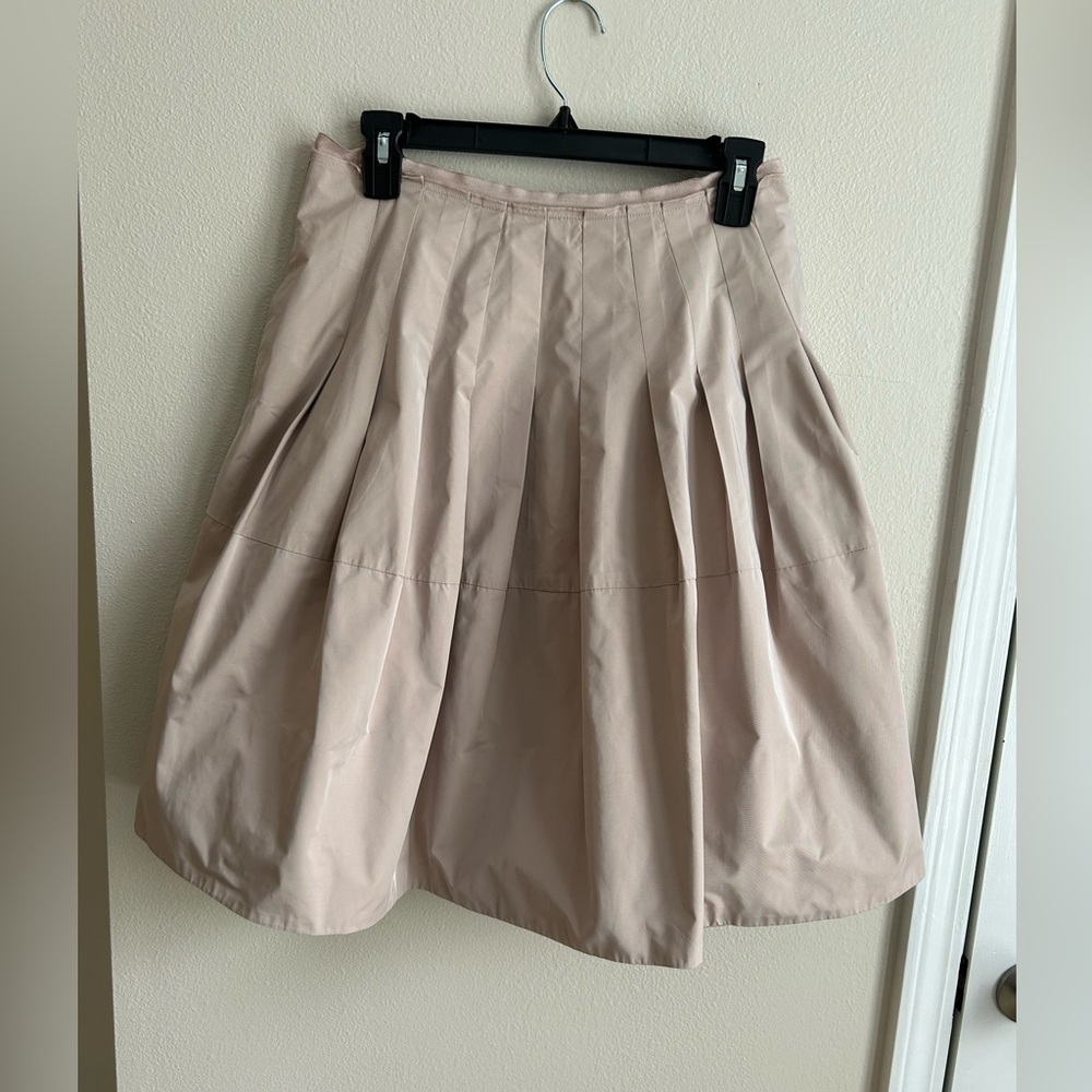 BCBGMaxAzria Satin Pleated Poof Circle Skirt Sz 6